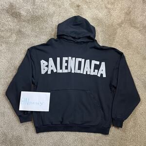 Authentic Balenciaga Tape Type Hoodie L